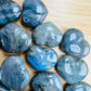 Opposite side of Labradorite polished heart, often paired with practices around Intuition and Protection, from Atsimo-Andrefana.
