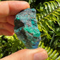 Detail shot of Grade A Chrysocolla raw under natural light