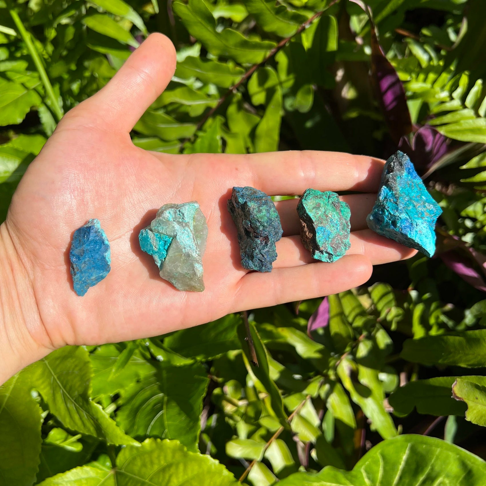 Chrysocolla raw stone from Namibia with Blue, Green color, polished finish for mindful calm