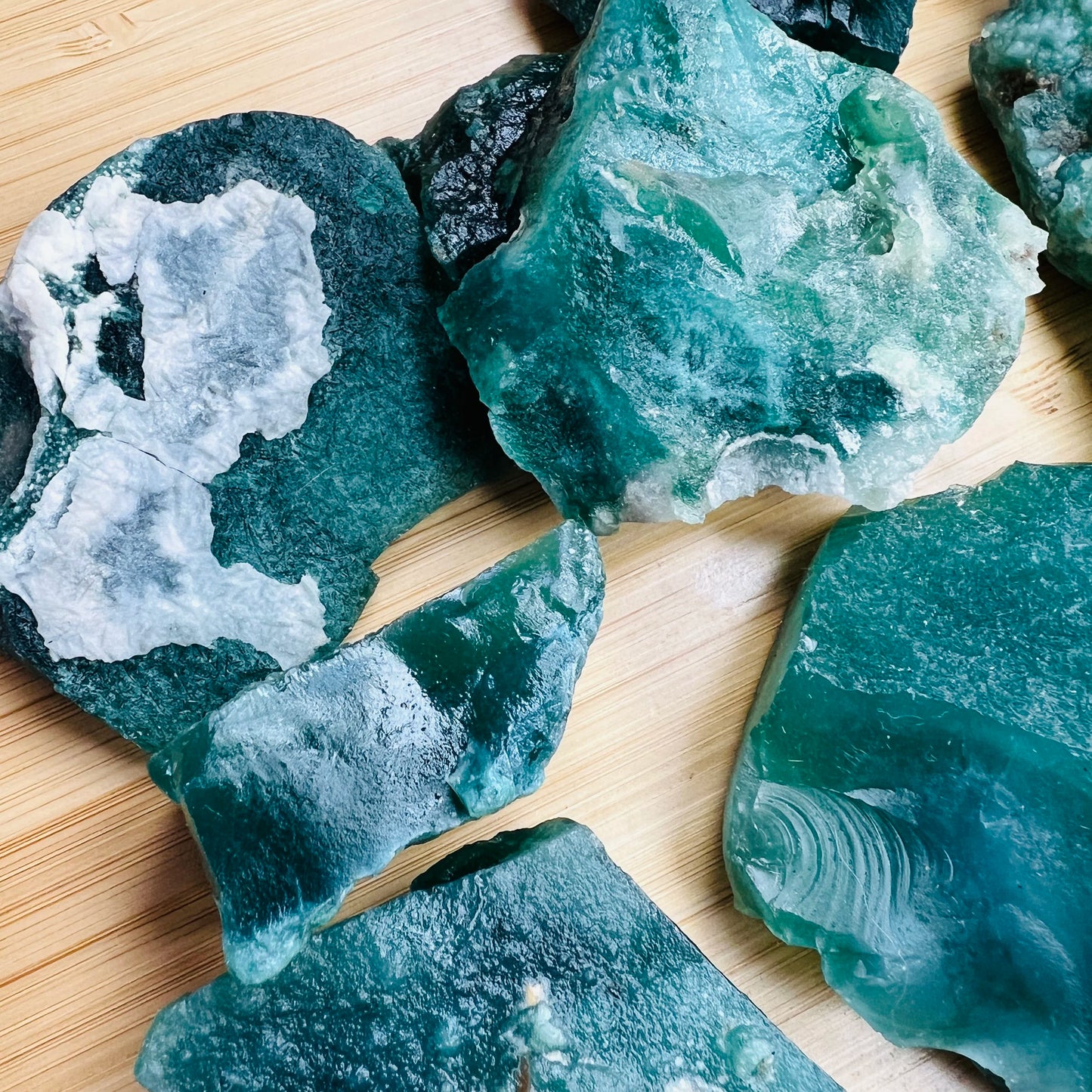 Opposite side of Chalcedony raw stone, showing characteristic finish, hand-selected from Mashonaland West, Zimbabwe.