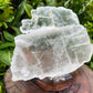 Detail shot of Grade AAA Selenite slab under natural light