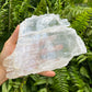 Rear view of Selenite specimen, from New Mexico, USA, associated with Cleansing.