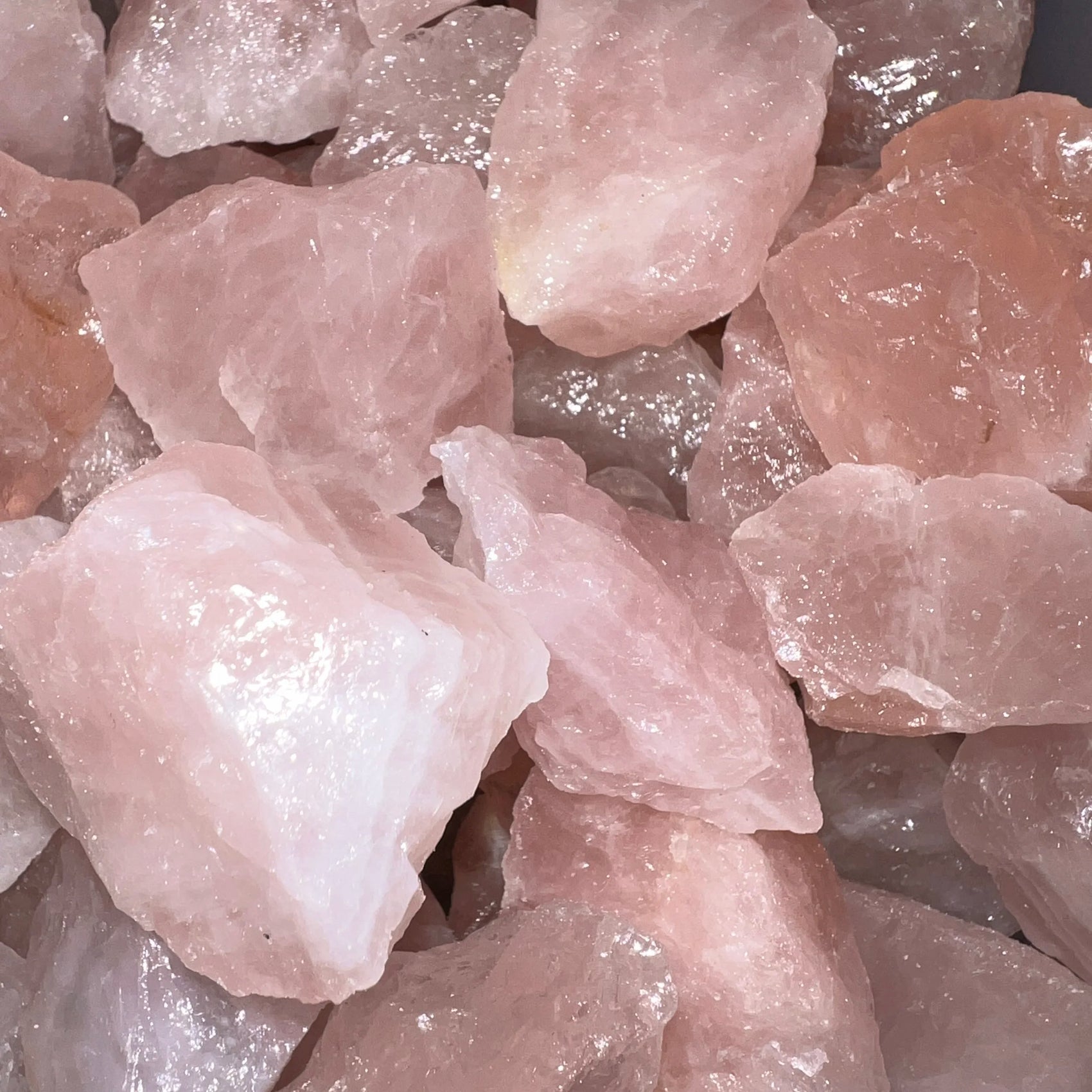 Rose Quartz raw crystal from Brazil with Pink color, polished finish for mindful calm