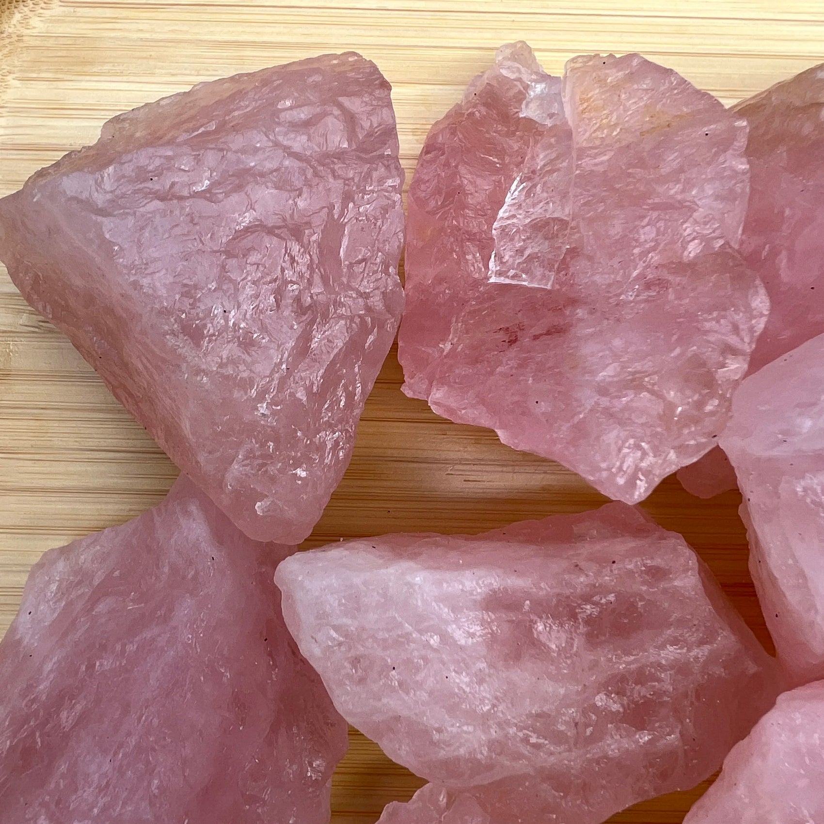 Bulk Rose Quartz raw crystals from Brazil, Pink stones for Emotional Healing