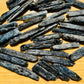 Plan view of Blue Kyanite raw stone, kept near for Confidence and Meditation, from Mashonaland West, Zimbabwe.