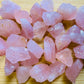 Full profile of Grade AA Rose Quartz raw ready to ship from Beyond Bohemian