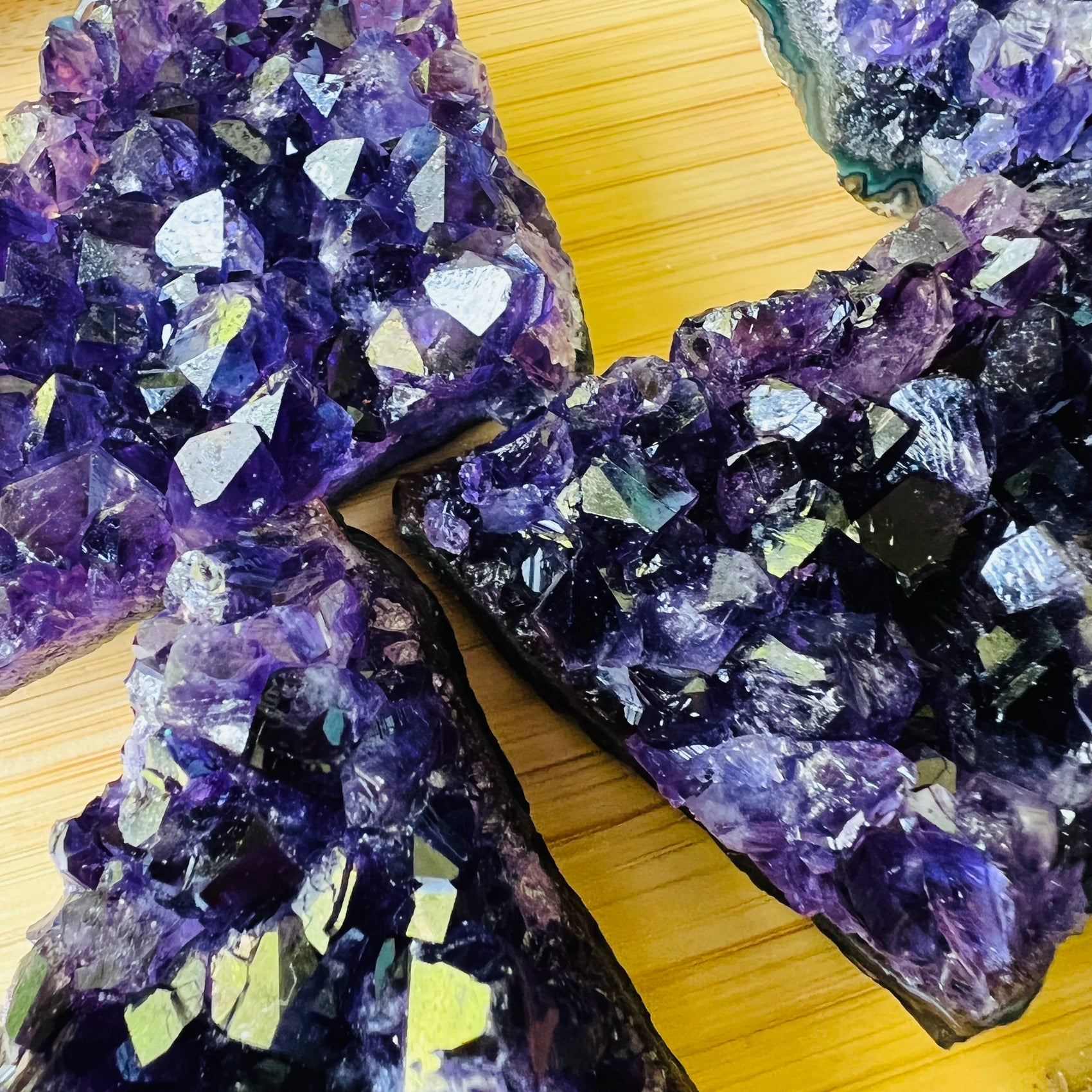 Full profile of Grade AAA Amethyst cluster ready to ship from Beyond Bohemian