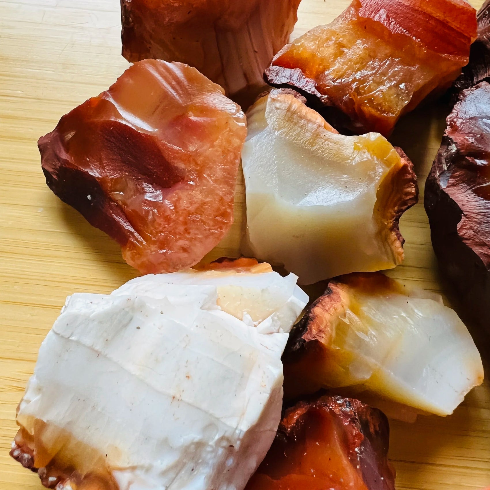 Bulk Carnelian raw stones from Madagascar, Orange, Red stones for Confidence