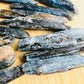 Alternate angle of Blue Kyanite raw stone, Zimbabwe-sourced.
