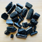 Full profile of Grade AA Black Tourmaline raw ready to ship from Beyond Bohemian