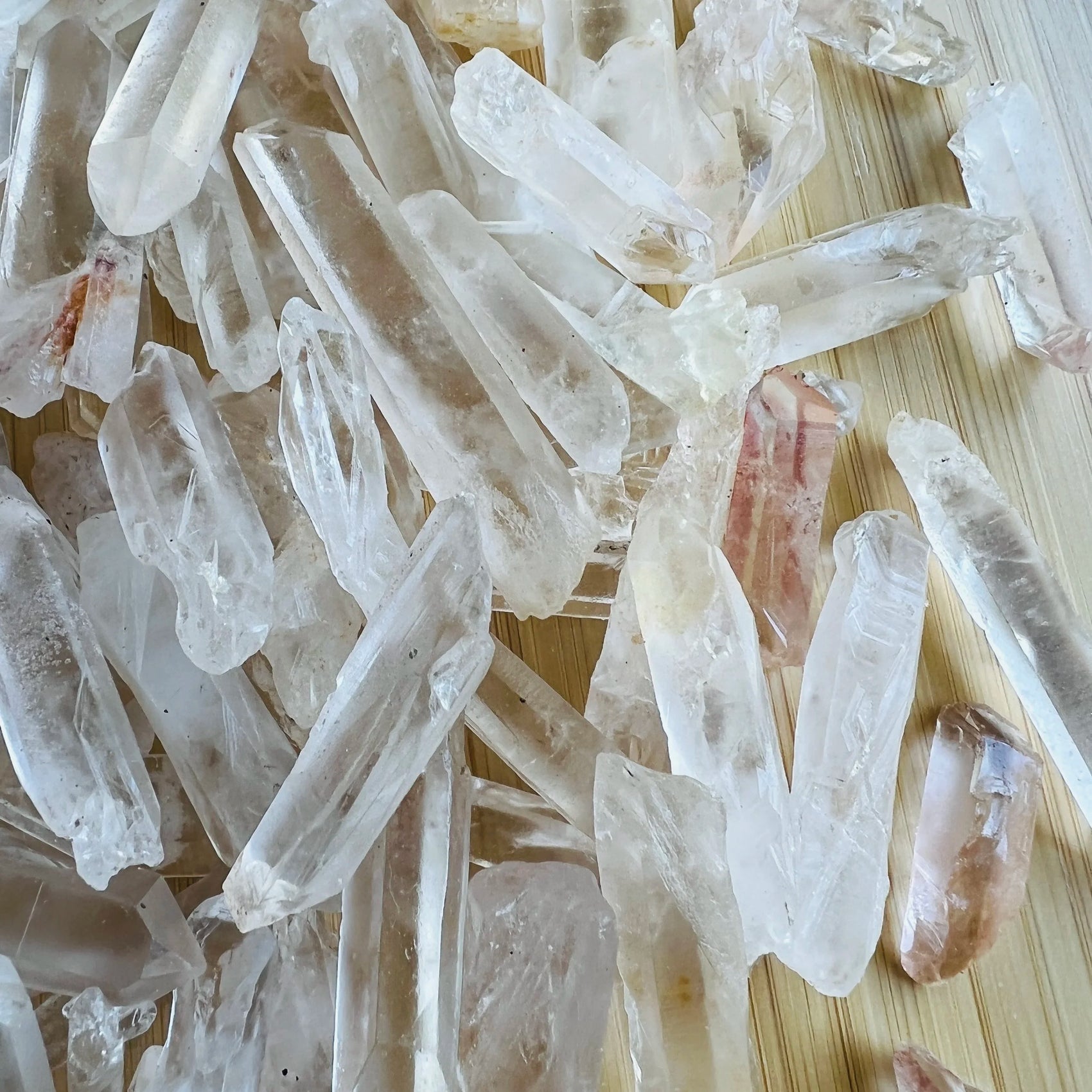 Full profile of Grade A Clear Quartz point ready to ship from Beyond Bohemian