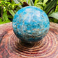 Full profile of Grade AA Apatite sphere ready to ship from Beyond Bohemian