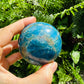 Detail capture of Apatite polished sphere, for Focus.