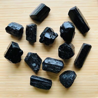 Ethically sourced Grade AA Black Tourmaline raw from Vakinankaratra, Madagascar at Beyond Bohemian