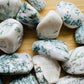 Full profile of Grade A Tree Agate tumbled stone ready to ship from Beyond Bohemian