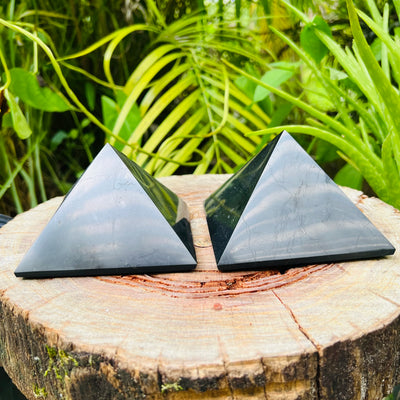 Shungite crystal in Black tones, ethically sourced from Russia for Stress Relief and Cleansing