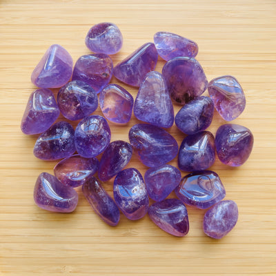 Ethically sourced Grade A Amethyst tumbled stone from Rio Grande do Sul, Brazil at Beyond Bohemian