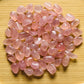 Handheld Rose Quartz tumbled stone from Brazil for meditation, Emotional Healing and Stress Relief