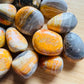 Bumblebee Jasper crystals from Indonesia, Yellow, Black stones for Energy