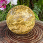 Full profile of Grade AA Ocean Jasper sphere ready to ship from Beyond Bohemian