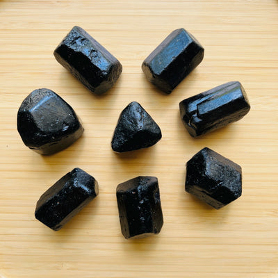 Ethically sourced Grade A Black Tourmaline raw from Mashonaland West, Zimbabwe at Beyond Bohemian