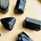Full profile of Grade A Black Tourmaline raw ready to ship from Beyond Bohemian
