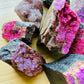 Full profile of Grade AA Cobalt Calcite raw ready to ship from Beyond Bohemian