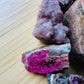 Full profile of Grade AA Cobalt Calcite raw ready to ship from Beyond Bohemian