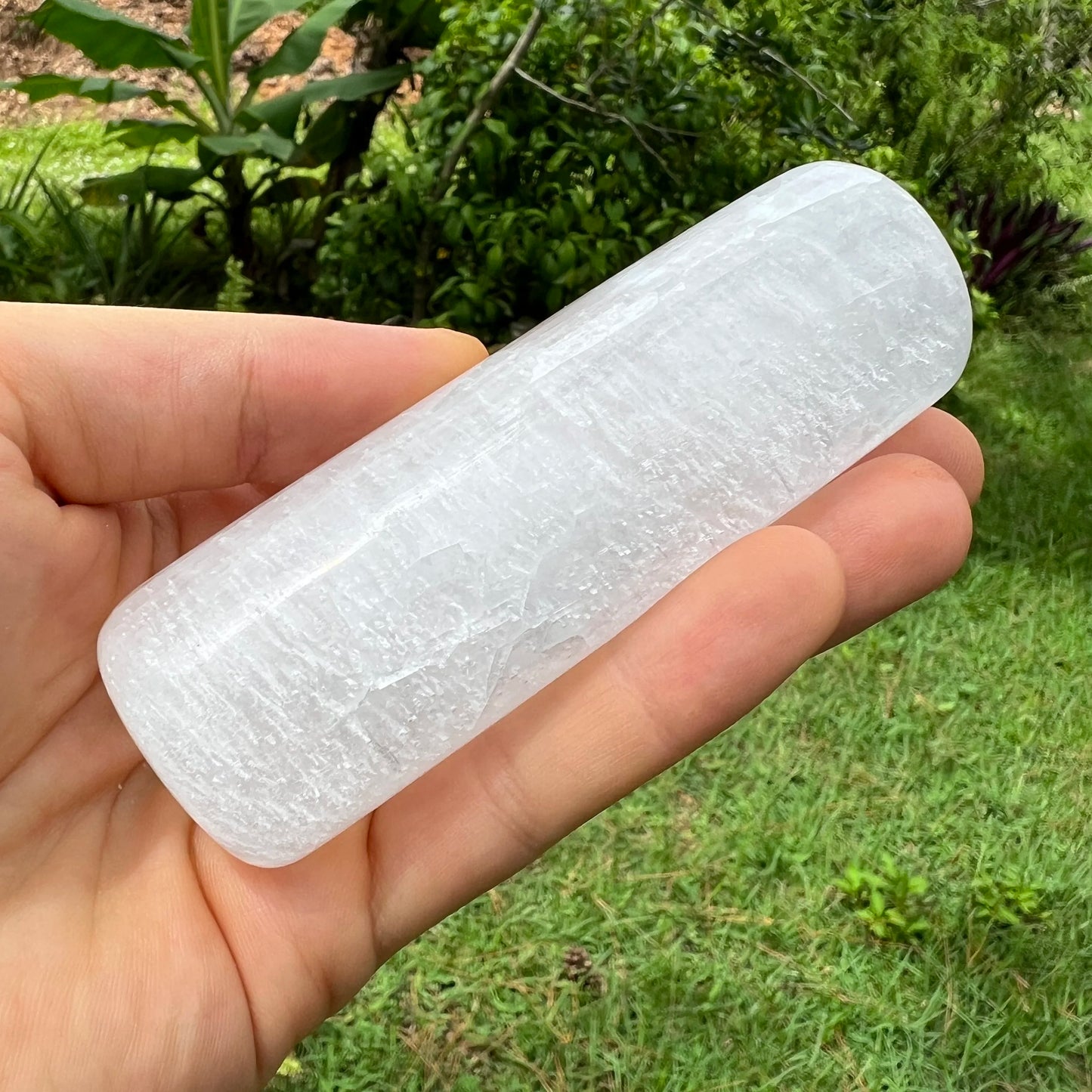 Full profile of Grade AAA Selenite polished crystals & decor ready to ship from Beyond Bohemian