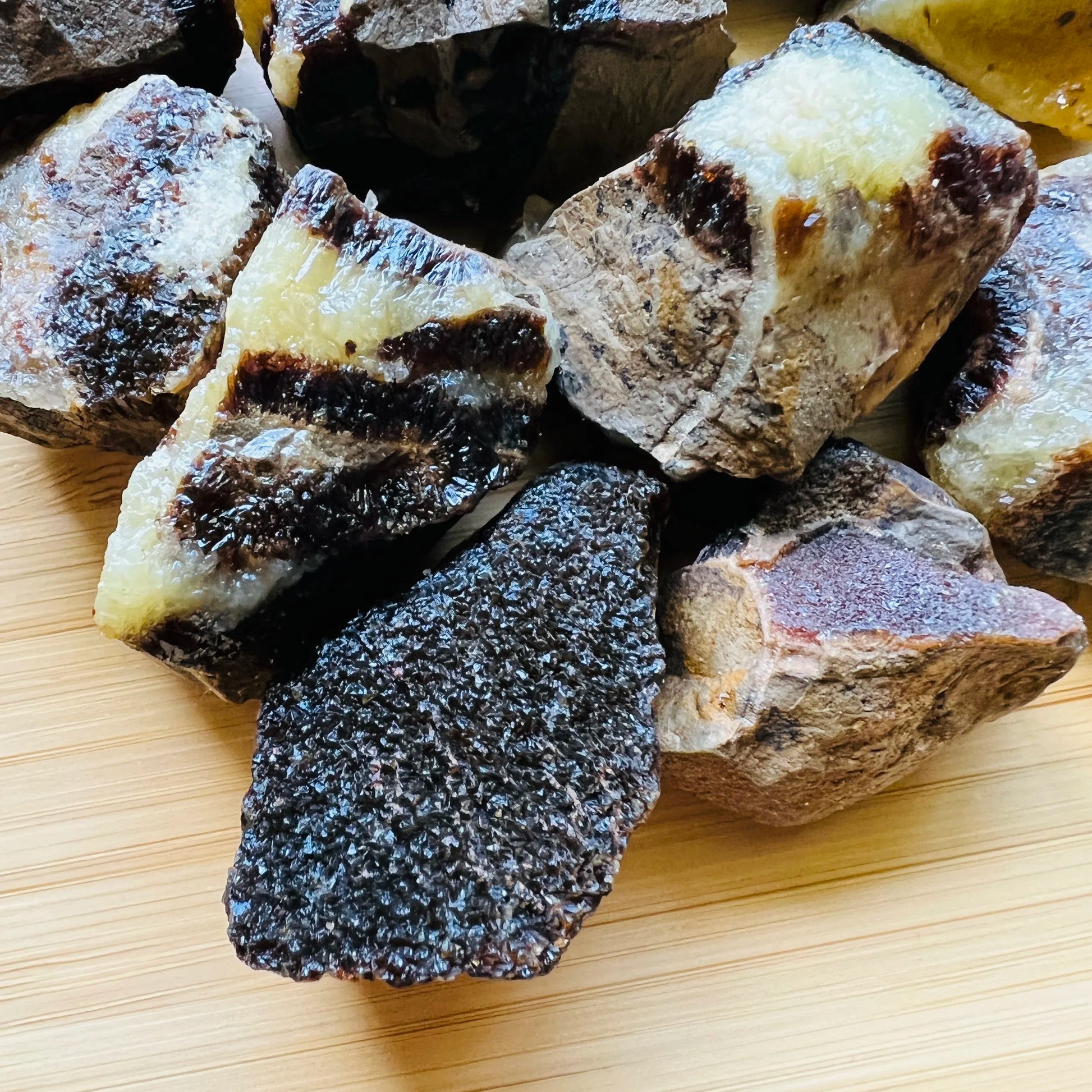 Full profile of Grade AA Septarian raw ready to ship from Beyond Bohemian