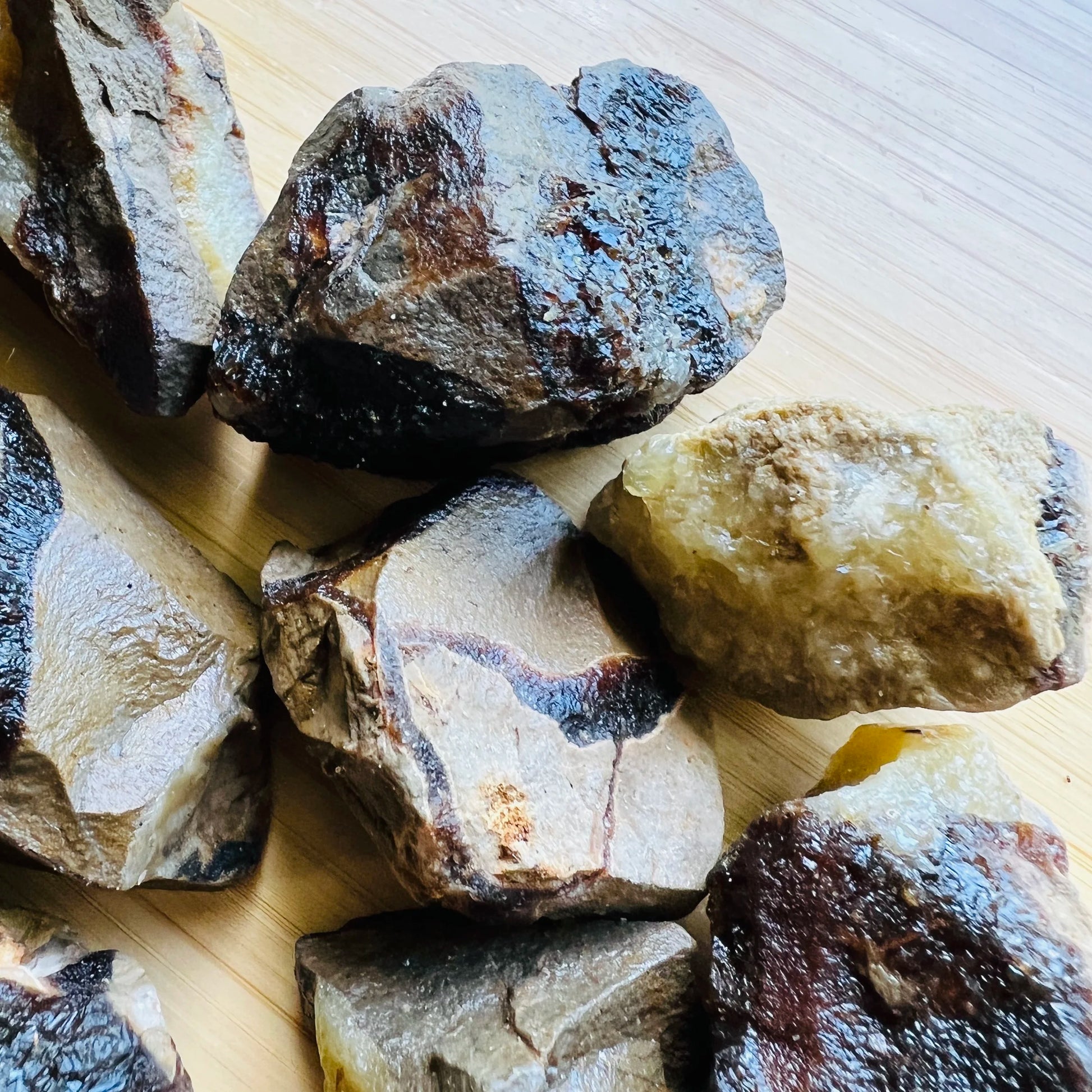 Full profile of Grade AA Septarian raw ready to ship from Beyond Bohemian