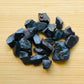 Surface detail of Hematite raw stone, showing raw matrix, Brazil-sourced.