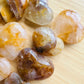 Scale comparison of Golden Healer stone, with form visible in context.