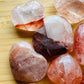 Full profile of Grade AA Fire Quartz heart ready to ship from Beyond Bohemian