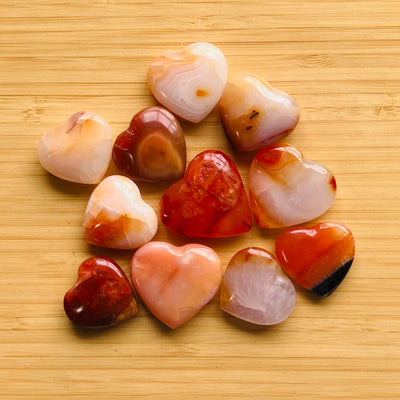 Ethically sourced Grade AA Carnelian heart from Boeny, Madagascar at Beyond Bohemian