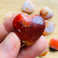 Full profile of Grade AA Carnelian heart ready to ship from Beyond Bohemian