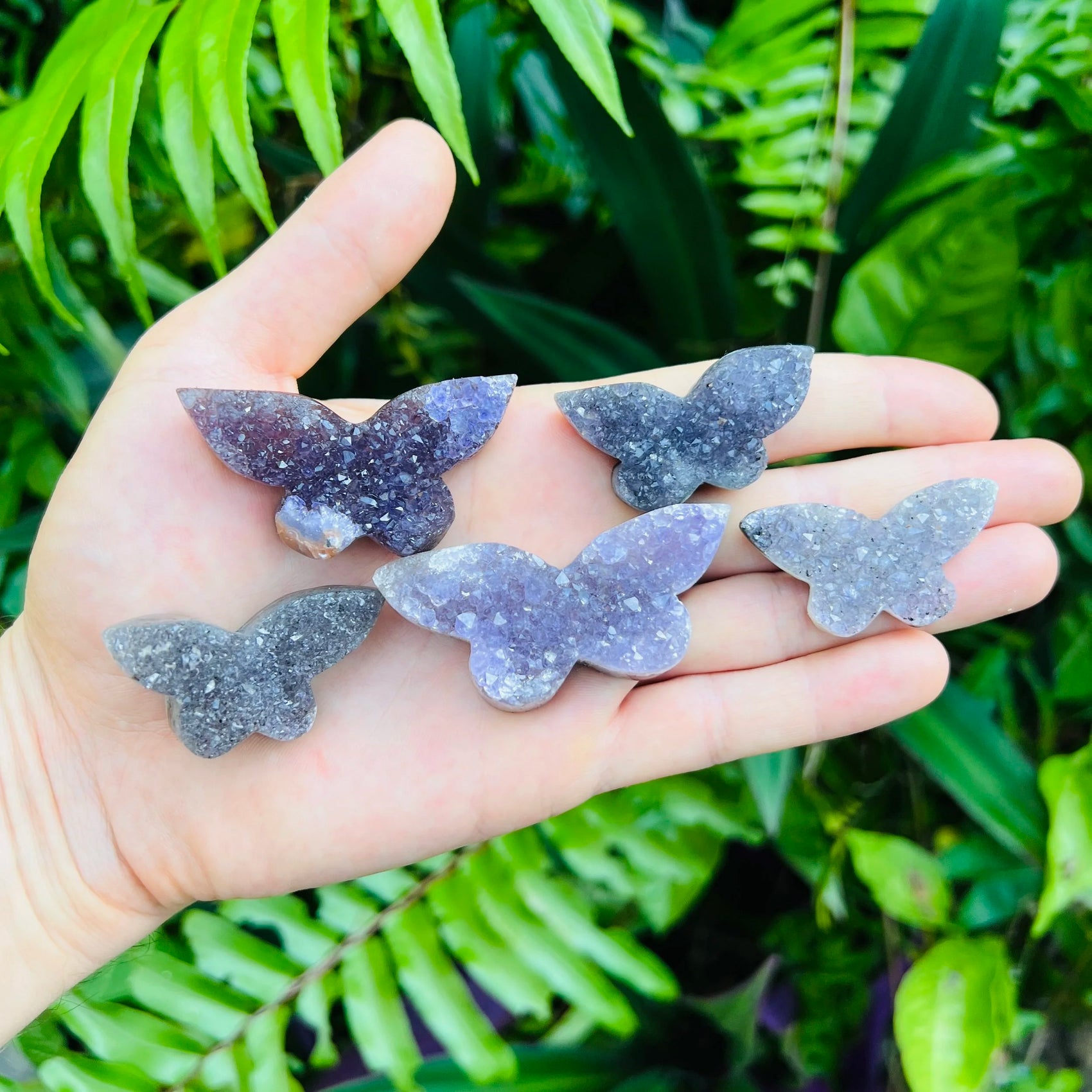Full profile of Grade A Amethyst polished crystals & decor ready to ship from Beyond Bohemian