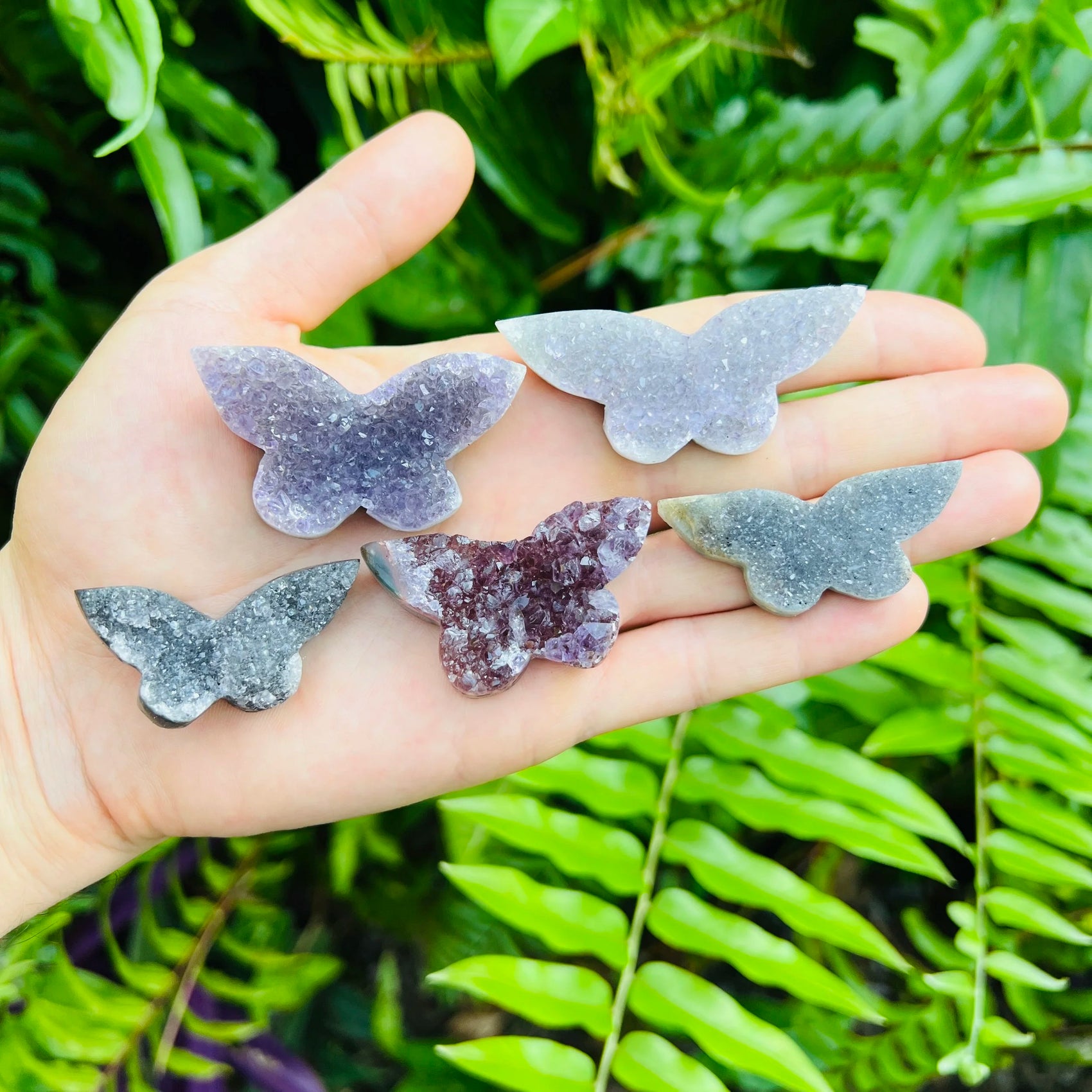 Full profile of Grade A Amethyst polished crystals & decor ready to ship from Beyond Bohemian