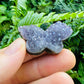 Plan view of purple Amethyst polished butterfly, Uruguay-sourced, for Stress Relief and Sleep.