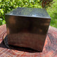 Top angle of Shungite polished cube, often worked with for Protection.