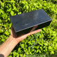 Full piece view of Shungite stone, from Republic of Karélia, Russia, with surface texture in view.