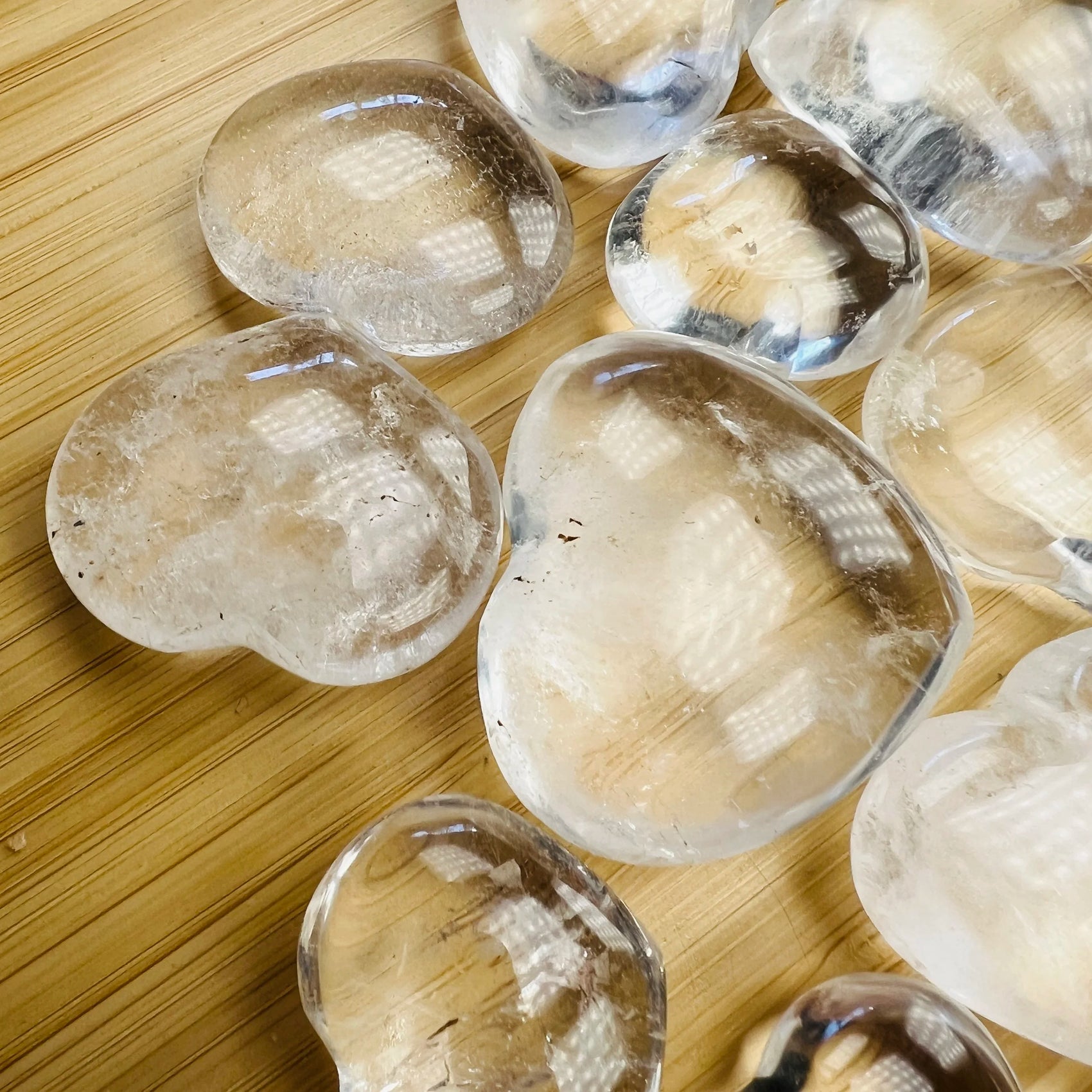 Soft-light view of Clear Quartz stone, from Vakinankaratra, Madagascar, captured against a quiet backdrop.