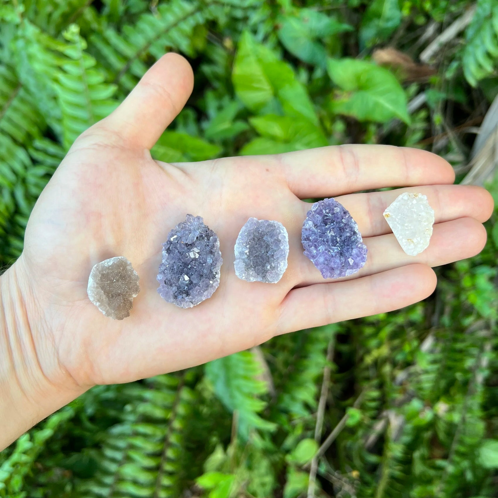 Full profile of Grade A Amethyst raw ready to ship from Beyond Bohemian