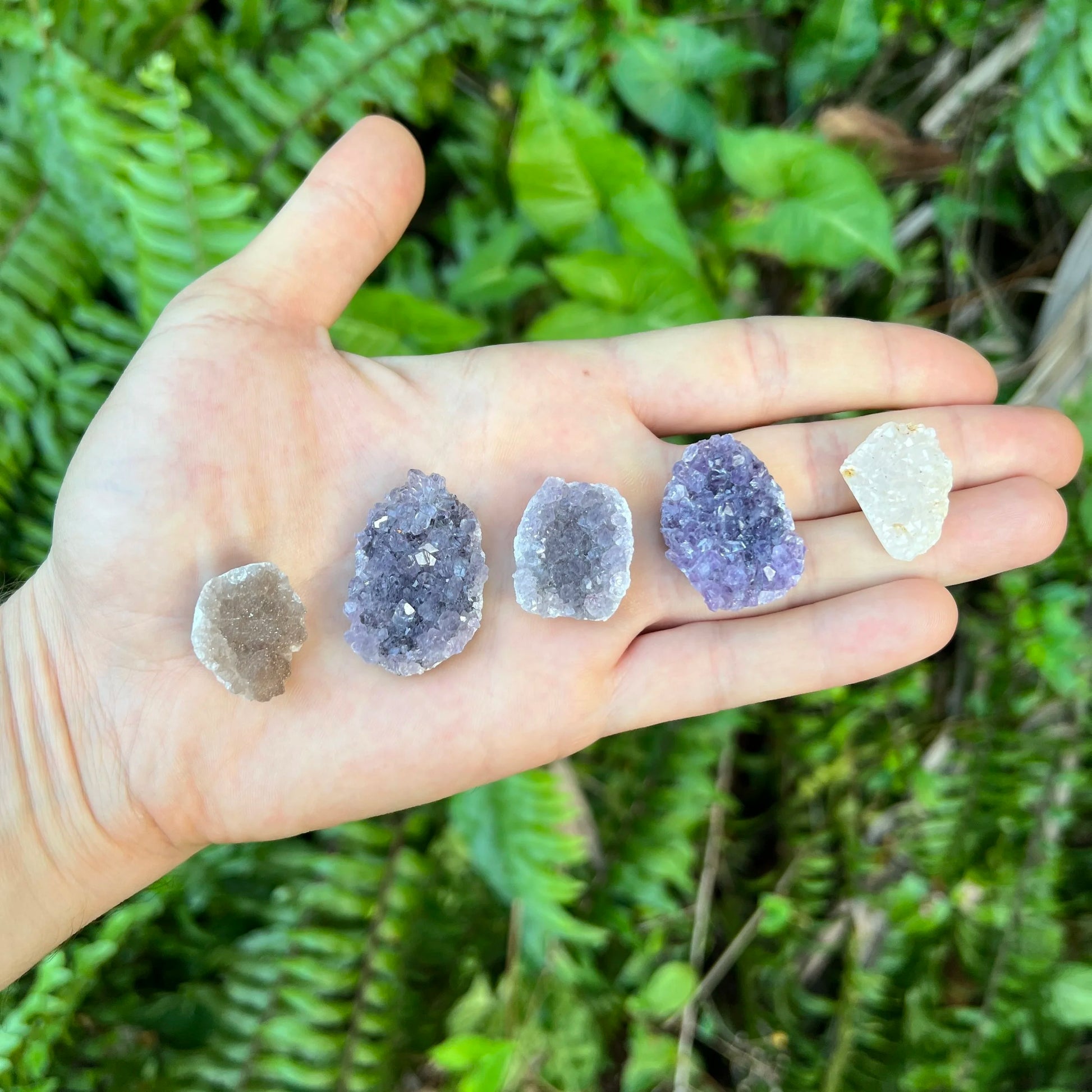 Full profile of Grade A Amethyst raw ready to ship from Beyond Bohemian