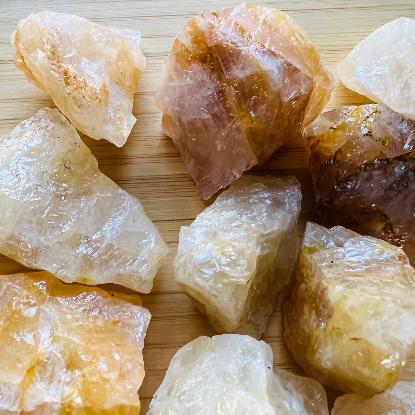 Full profile of Grade AA Golden Healer raw ready to ship from Beyond Bohemian