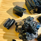 Base detail of Grade AAA Black Tourmaline raw