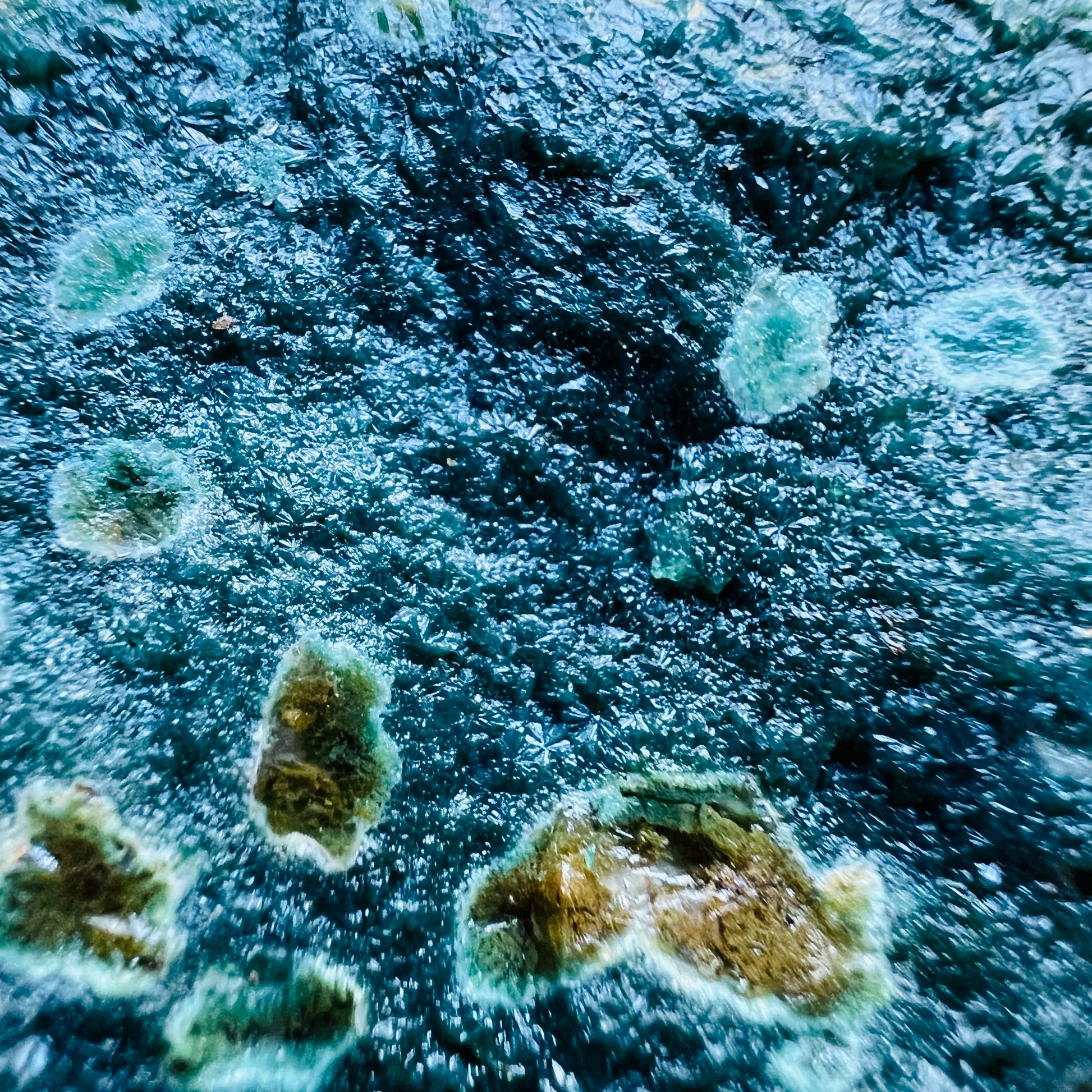 Handheld Ocean Jasper raw stone from Madagascar for meditation, Emotional Healing and Stress Relief