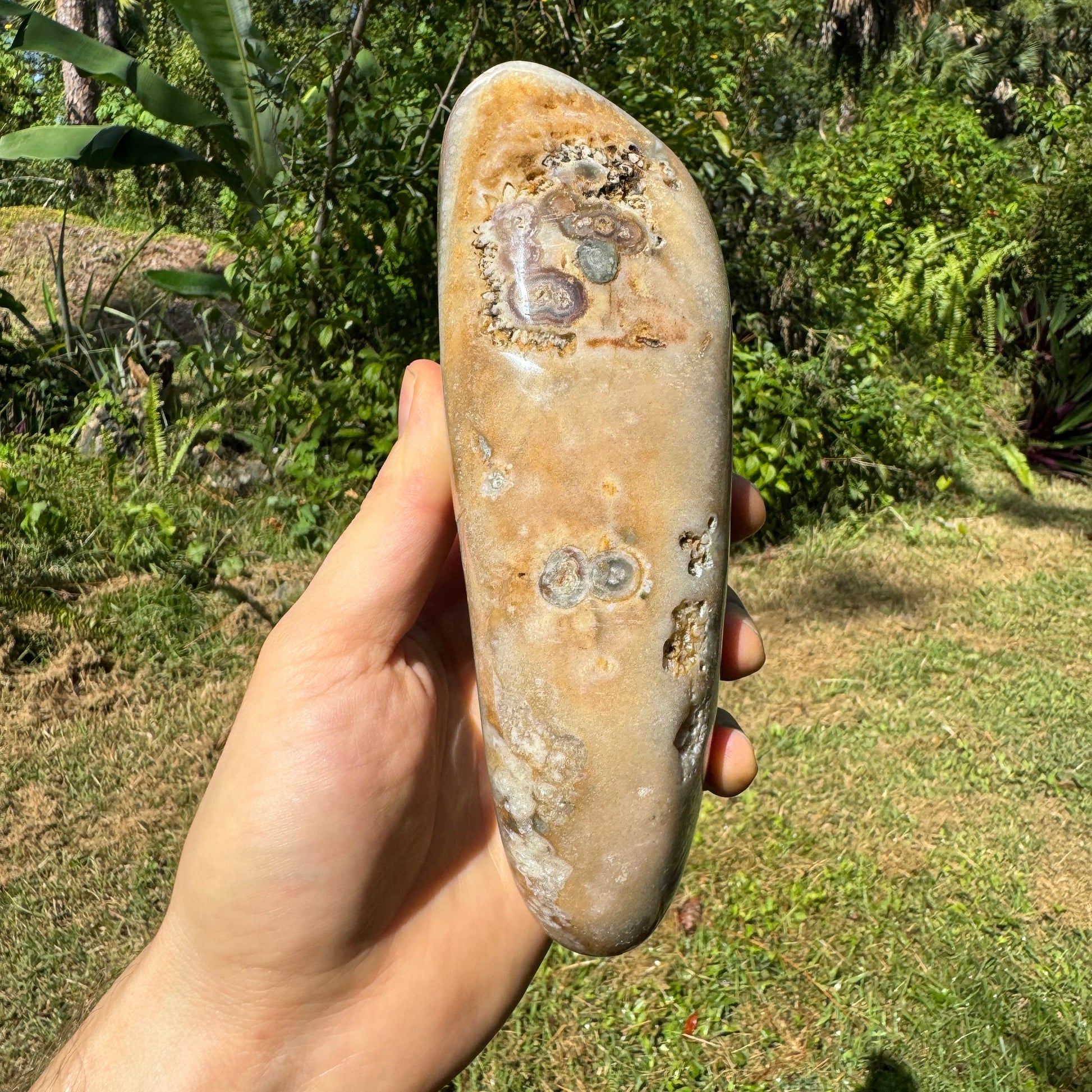 Full profile of Grade AAA Amethyst geode ready to ship from Beyond Bohemian