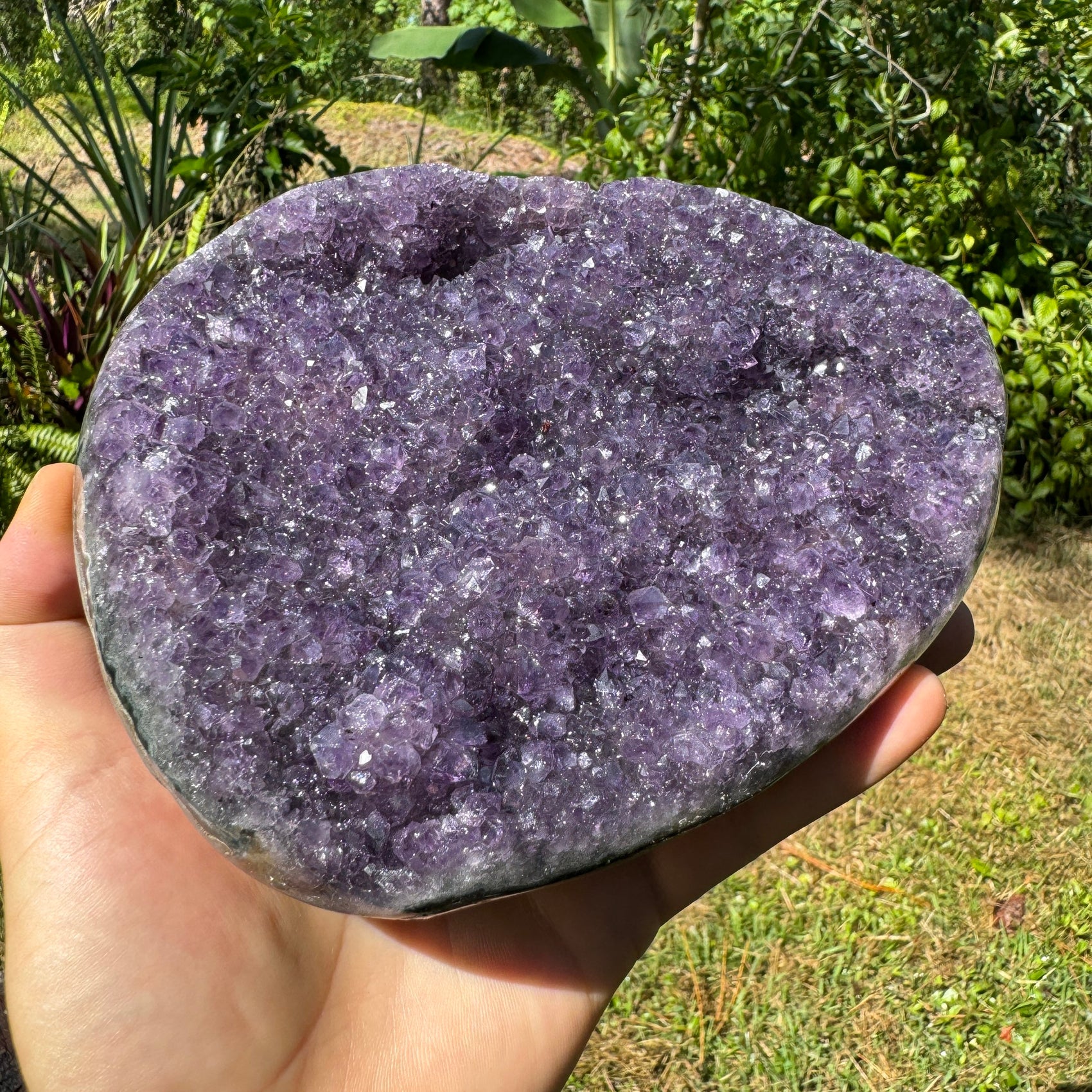Base detail of Grade AA Amethyst geode