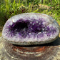Alternate angle of Amethyst raw geode, Uruguay-sourced.